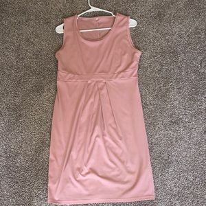 Pink maternity dress